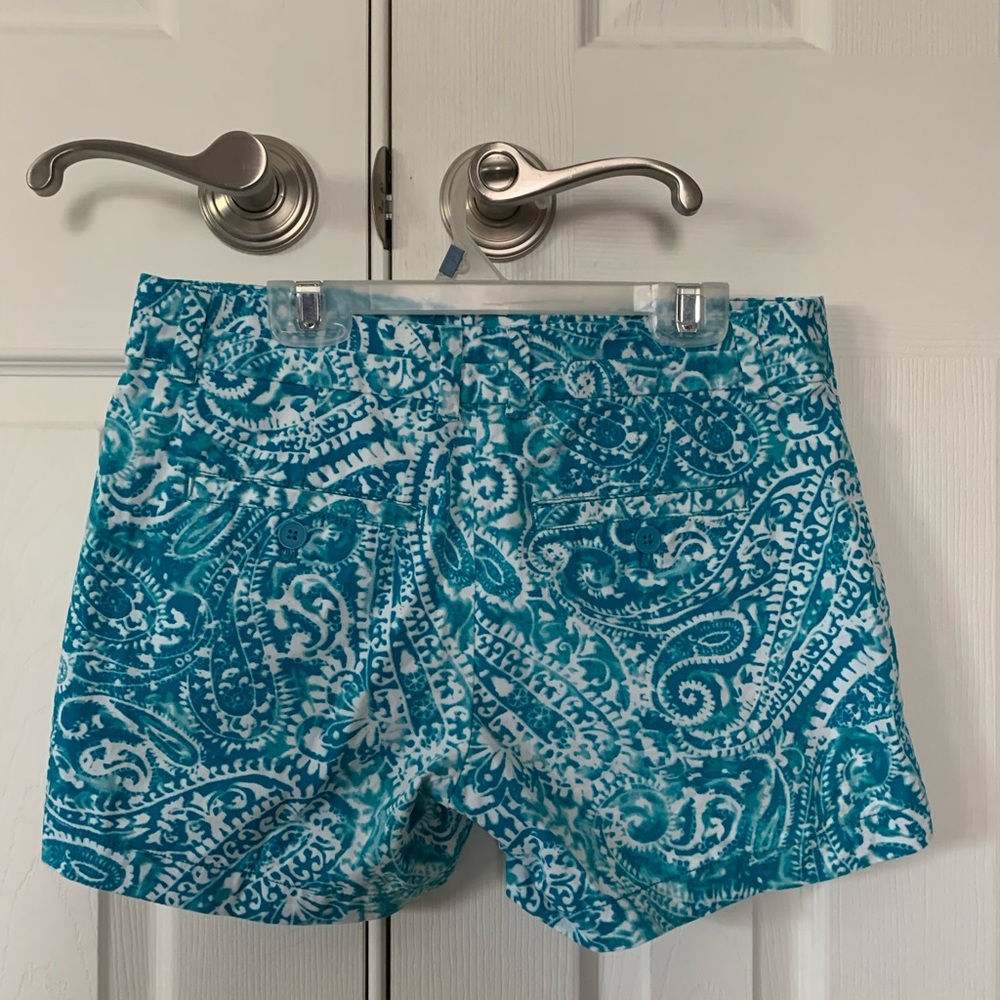 Ann Taylor LOFT turquoise shorts; front & back pockets; size 2 original